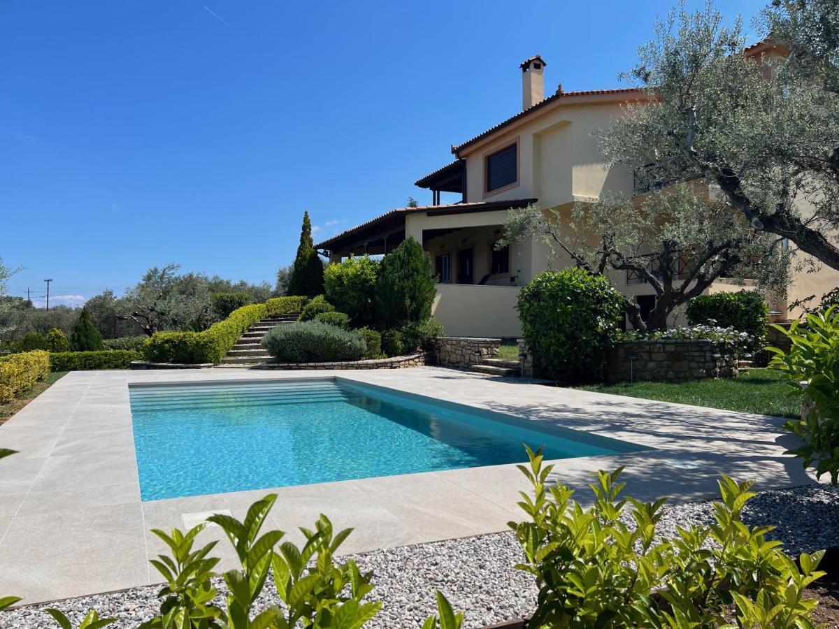 Ampelos Hillside Villa Akrata Exterior foto